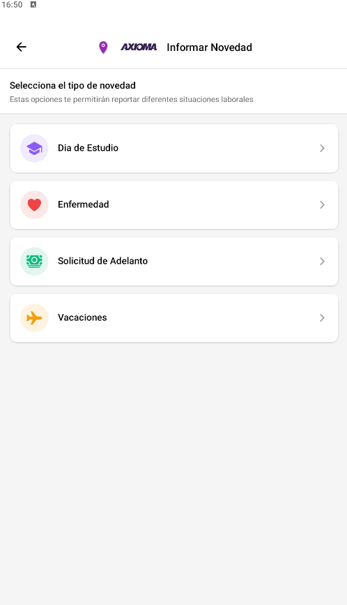 App Mobile Checkpoint - Historial